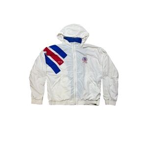 Adidas White Jacket with Blue Interior